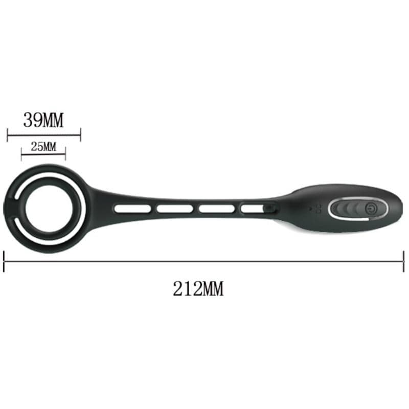 PRETTY LOVE - PENIS RINGS WITH VIBRATOR PLUG thumb 9