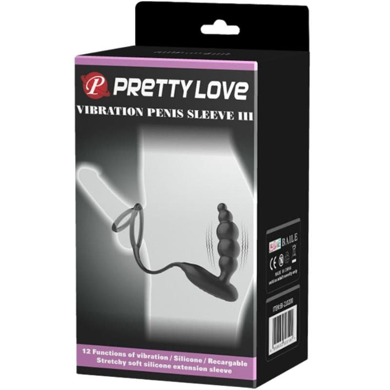 PRETTY LOVE - PENIS RINGS WITH VIBRATOR PLUG thumb 10