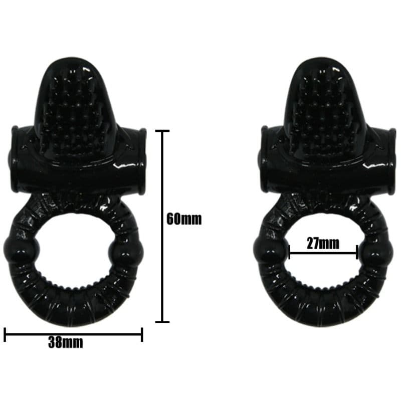 BAILE - SWEET RING VIBRATING RING WITH TEXTURED RABBIT thumb 7