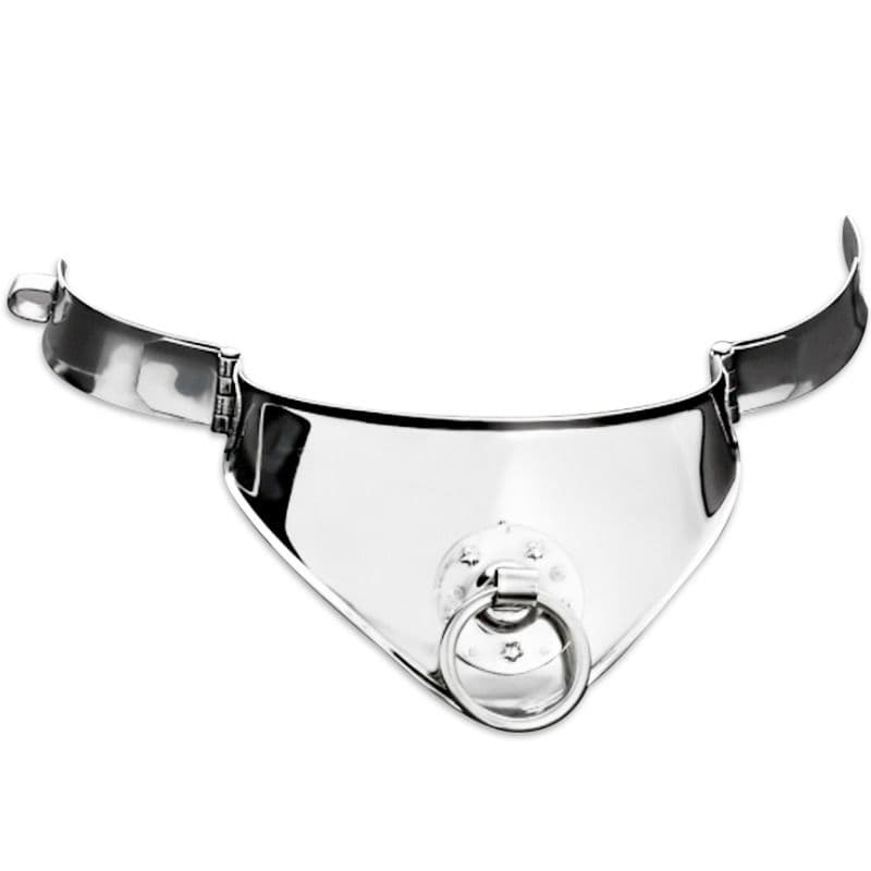 METAL HARD - RESTRAINT COLLAR WITH RING AND PADLOCK 12.5 CM thumb 2
