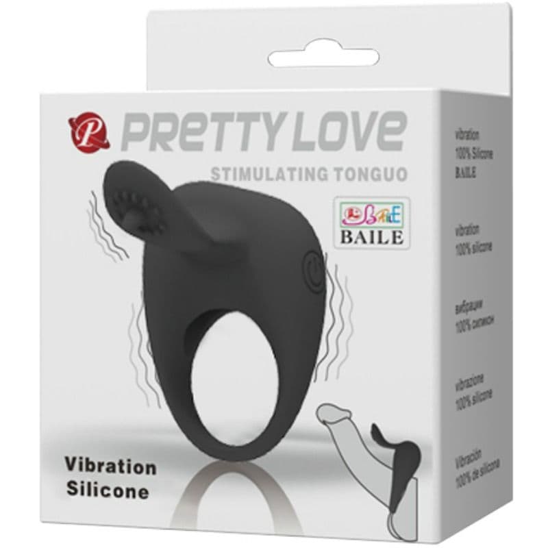 PRETTY LOVE - VIBRATING RING WITH TONGUE thumb 7