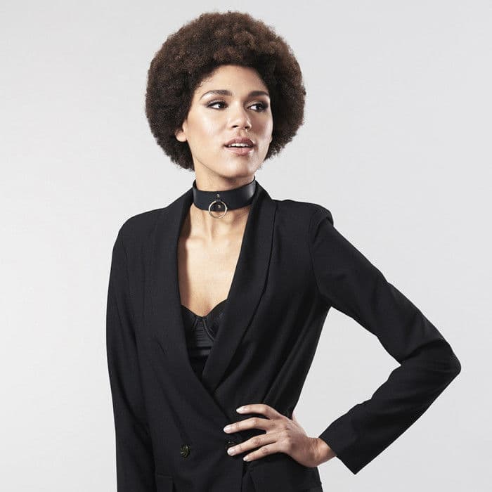 BIJOUX INDISCRETS MAZE - BLACK NECKLACE WITH STRAP thumb 6
