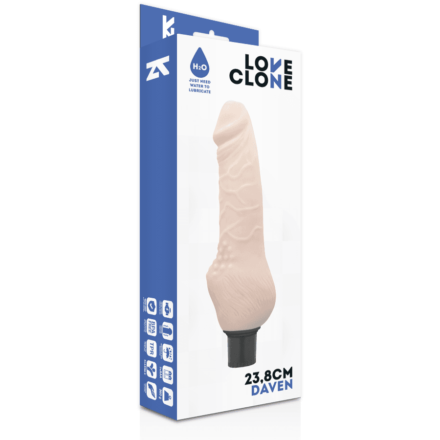 LOVECLONE - DAVEN SELF LUBRICATION REALISTIC 23.8 CM -O- 3.8 CM thumb 4