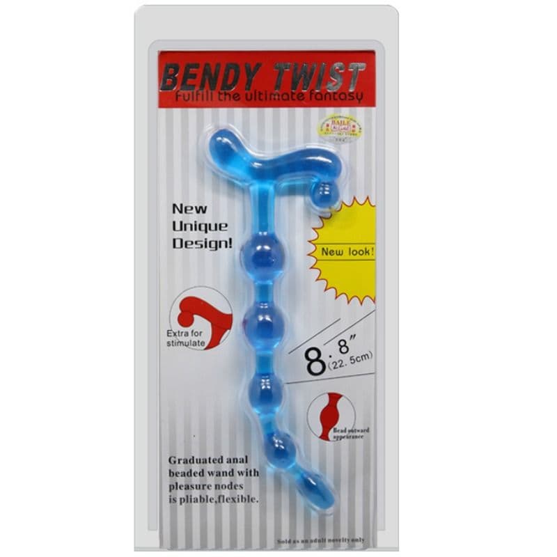 BAILE - BENDY TWIST BLUE ANAL BALLS thumb 2