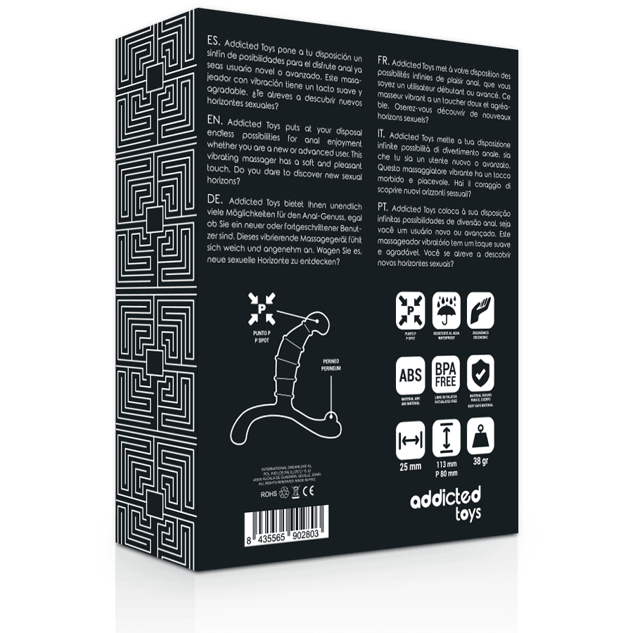 ADDICTED TOYS - PROSTATE ANAL PLEASURE BLACK thumb 4