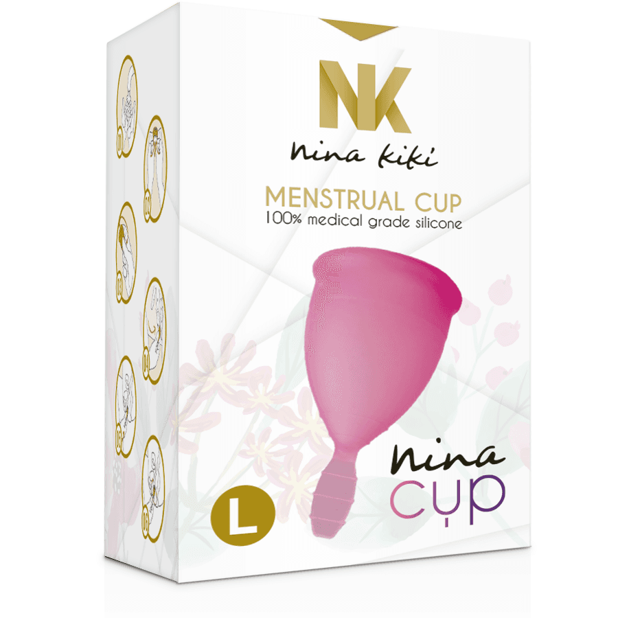 NINA KIKÍ - MENSTRUAL CUP PINK - SIZE L thumb 7