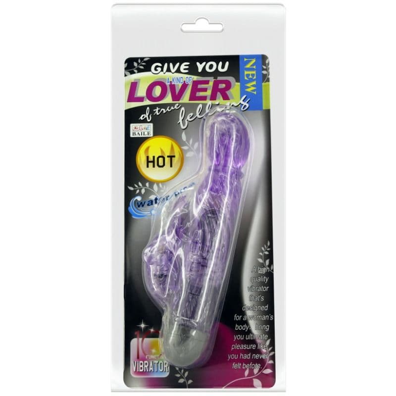 BAILE - GIVE YOU A KIND OF LOVER VIBRATOR WITH LILAC RABBIT 10 MODES thumb 3