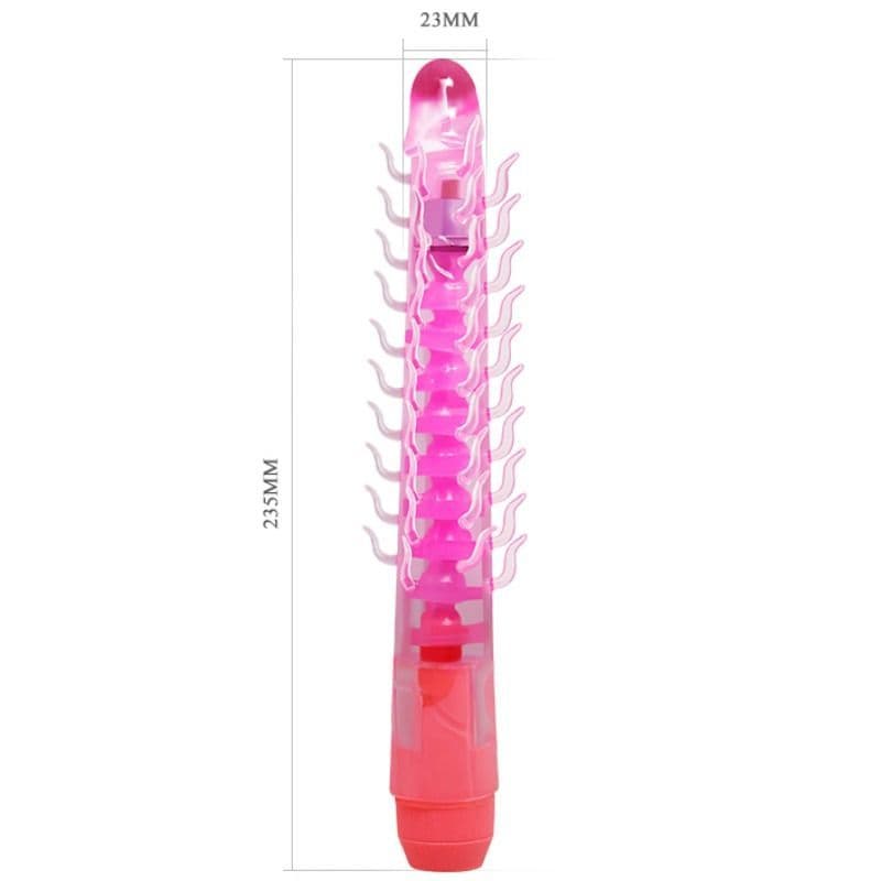 BAILE - FLEXI VIBE SENSUAL SPINE BENDABLE VIBRATING DILDO LILAC 23.5 CM thumb 4