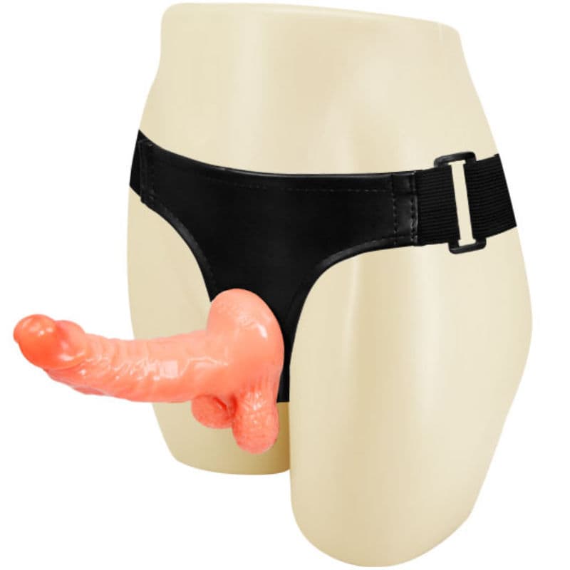 BAILE - HARNESS WITH REALISTIC PENIS AND ULTRA PASSIONATE ADJUSTABLE PANTIES 15.5 CM thumb 2