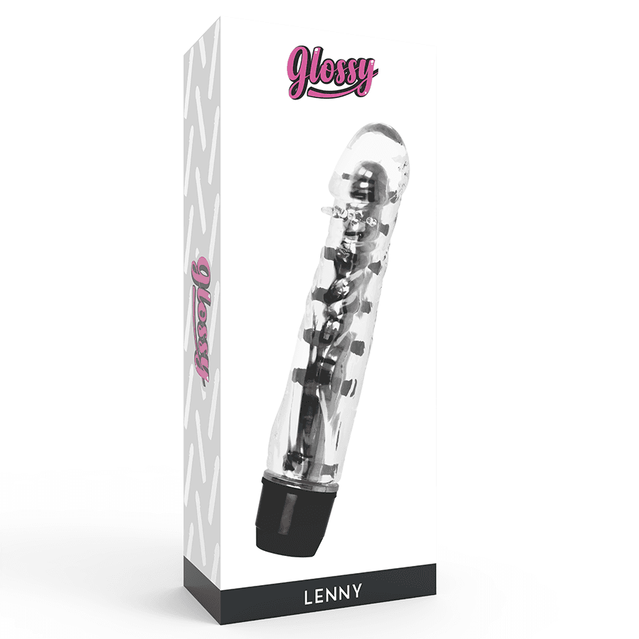 GLOSSY - LENNY VIBRATOR BLACK thumb 4