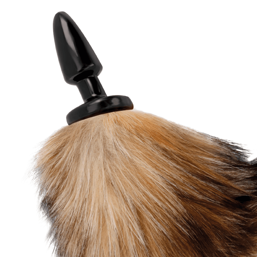DARKNESS - NATURAL TAIL WITH SILICONE ANAL PLUG 10 CM thumb 3