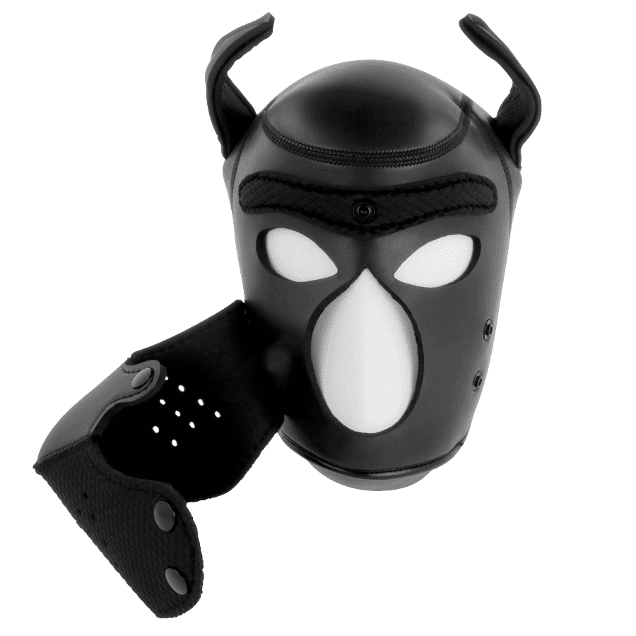 DARKNESS - NEOPRENE DOG MASK WITH REMOVABLE MUZZLE M thumb 3