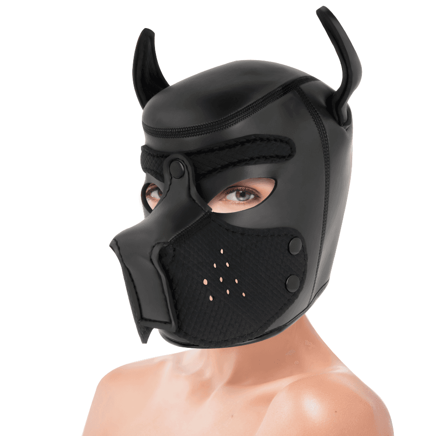 DARKNESS - NEOPRENE DOG MASK WITH REMOVABLE MUZZLE M thumb 5