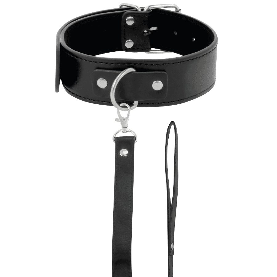 DARKNESS - POSTURE NECKLACE WITH LEATHER CHAIN thumb 2
