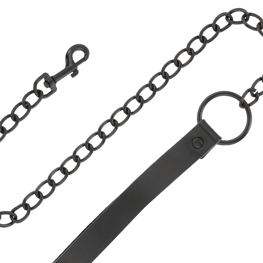 DARKNESS - BLACK NECKLACE WITH CHAIN thumb 4