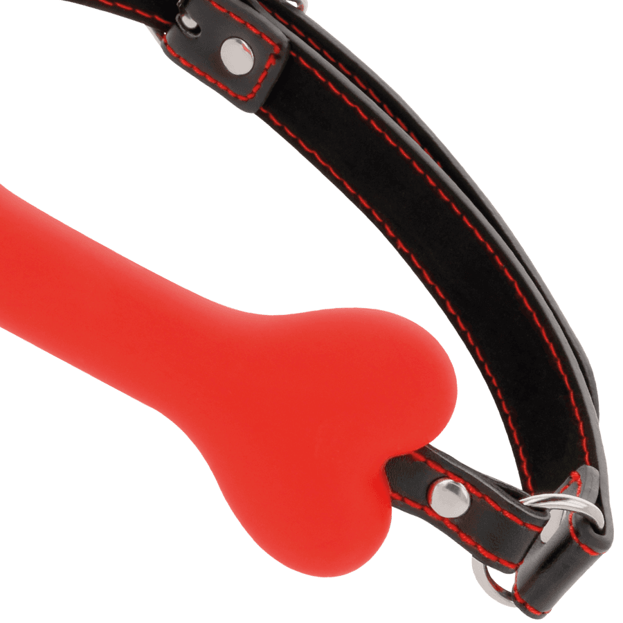 DARKNESS - RED BONE SILICONE GAG thumb 3