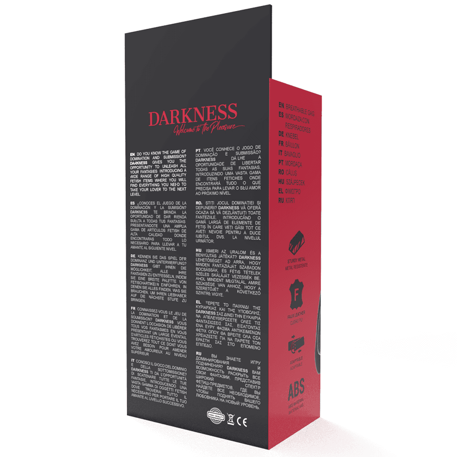DARKNESS - BLACK BREATHABLE GAG thumb 5