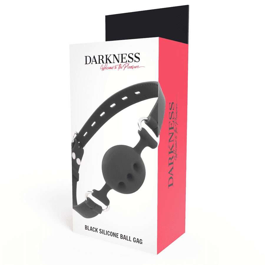 DARKNESS - BLACK BREATHABLE SILICONE GAG thumb 4