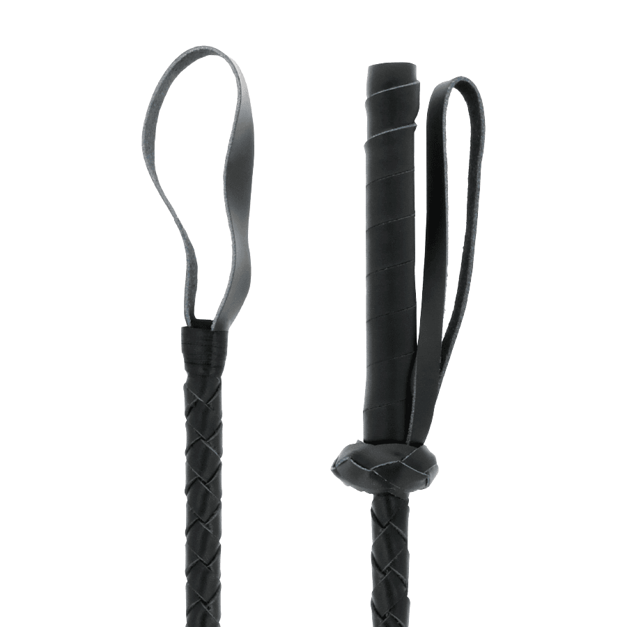 DARKNESS - LEATHER FETISH BDSM WHIP 60CM thumb 2
