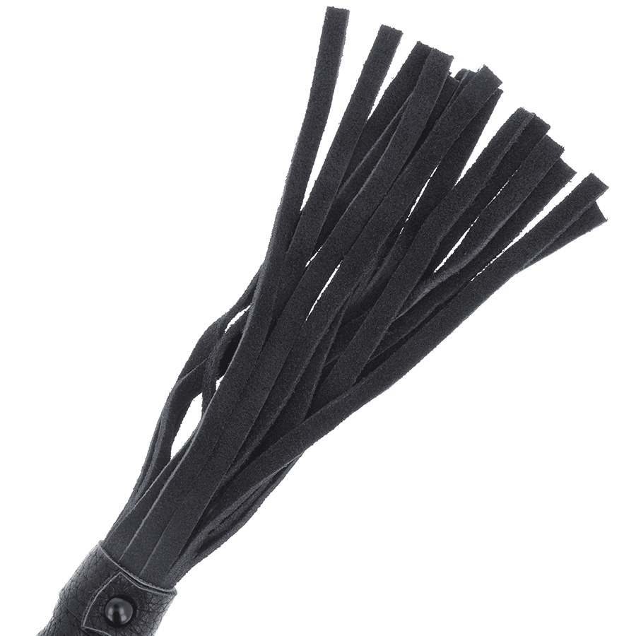 DARKNESS - BLACK BONDAGE WHIP WITH LEATHER HANDLE thumb 3