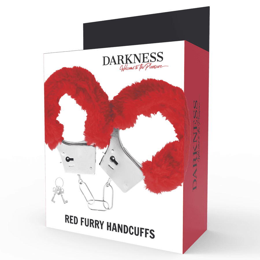DARKNESS - RED LINED METAL HANDCUFFS thumb 3