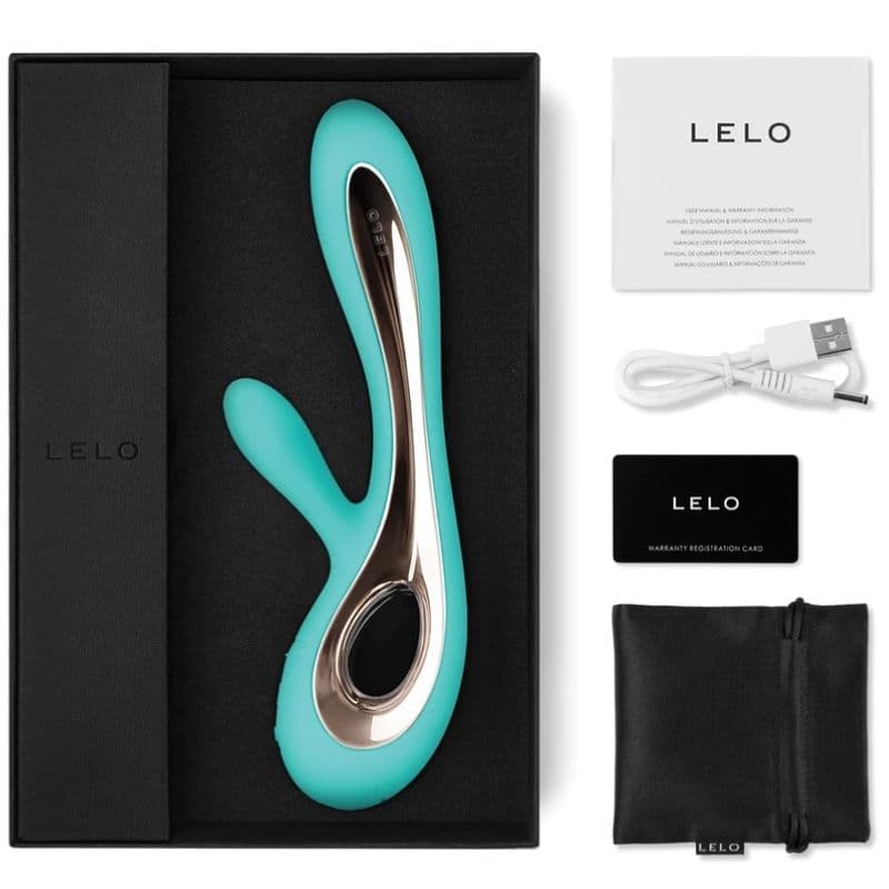 LELO - SORAYA 2 RABBIT AQUA GREEN VIBRATOR thumb 2