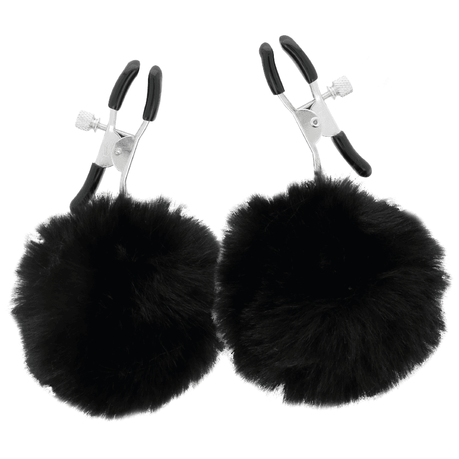 DARKNESS - NIPPLE CLAMPS WITH POM POMS 1 thumb 3