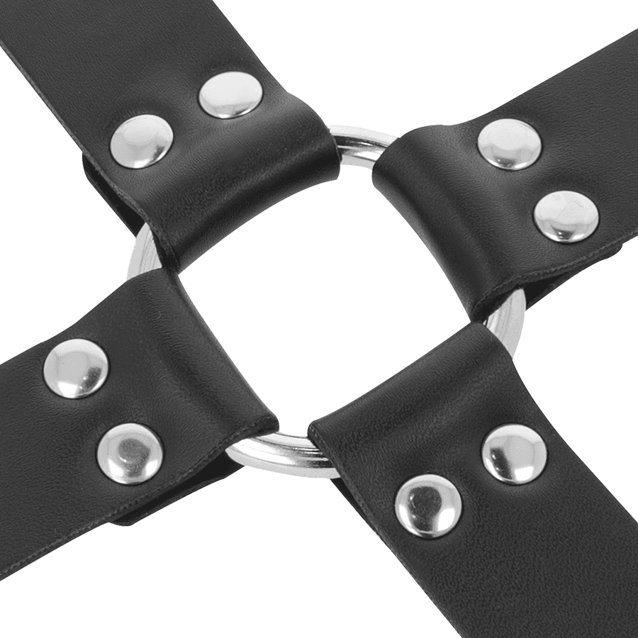 DARKNESS - LEATHER HANDCUFFS FOR FOOT AND HANDS BLACK thumb 6