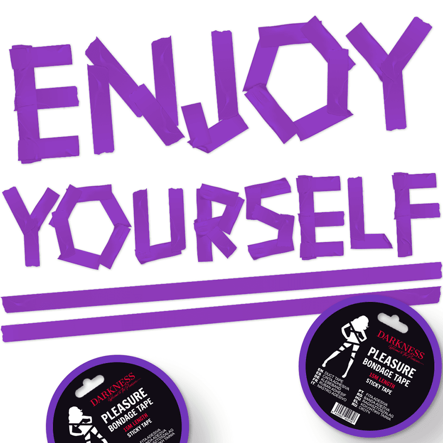 DARKNESS - ADHESIVE LILAC BONDAGE TAPE 15M thumb 2