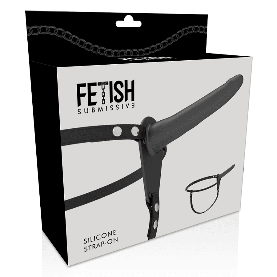 FETISH SUBMISSIVE HARNESS - BLACK SILICONE 15 CM thumb 5