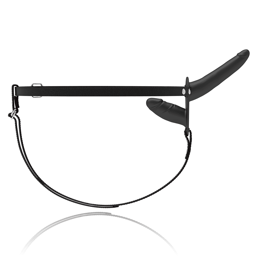 FETISH SUBMISSIVE DOUBLE PENETRIX STRAP-ON BLACK UP thumb 4