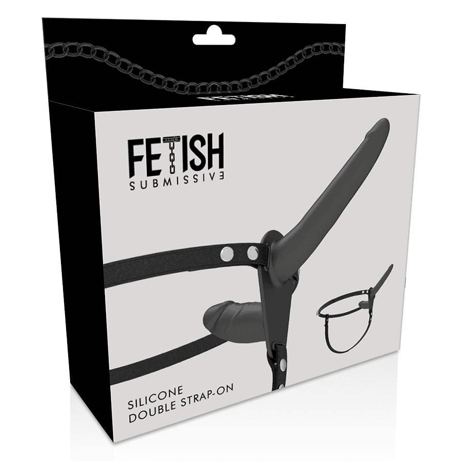 FETISH SUBMISSIVE DOUBLE PENETRIX STRAP-ON BLACK UP thumb 5