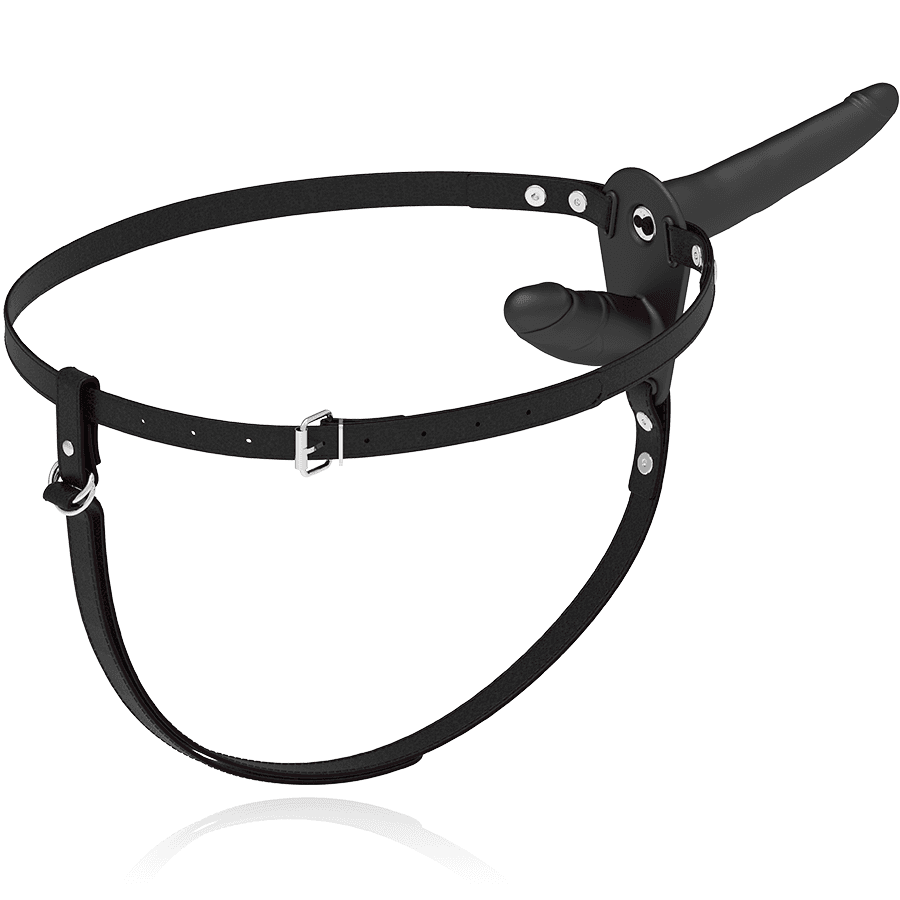 FETISH SUBMISSIVE HARNESS - DOUBLE PENETRATION BLACK VIBRATOR thumb 5
