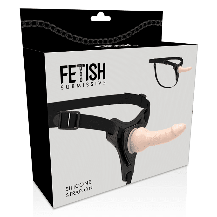 FETISH SUBMISSIVE HARNESS - FLESH REALISTIC SILICONE 16 CM thumb 5