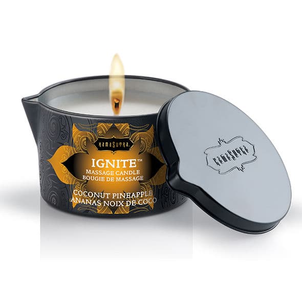 KAMASUTRA - COCONUT AND PINEAPPLE MASSAGE CANDLE 170GR thumb 2