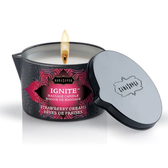 KAMASUTRA - STRAWBERRY DREAMS MASSAGE CANDLE 170 GR thumb 2