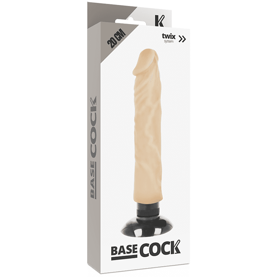 BASECOCK - REALISTIC VIBRATOR 2-1 FLESH 20 CM -O- 4 CM thumb 5