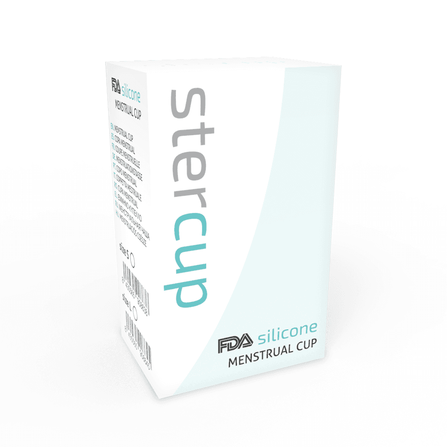 STERCUP - FDA SILICONE MENSTRUAL CUP AQUAMARINE - SIZE L thumb 4