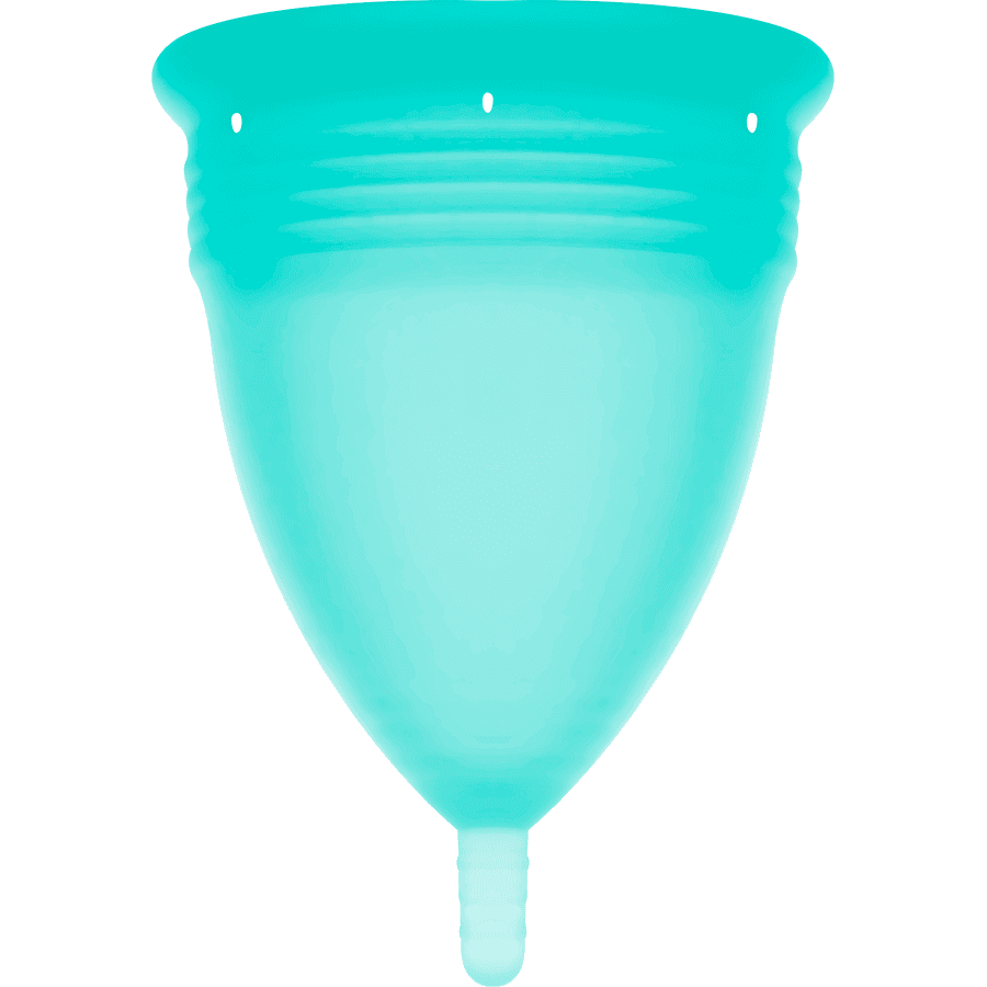 STERCUP - FDA SILICONE MENSTRUAL CUP AQUAMARINE - SIZE L thumb 3