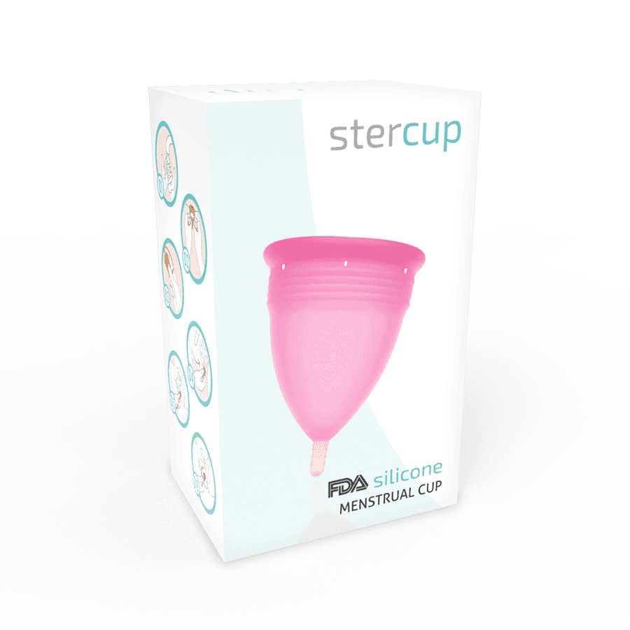 STERCUP - FDA SILICONE MENSTRUAL CUP PINK - SIZE S thumb 5