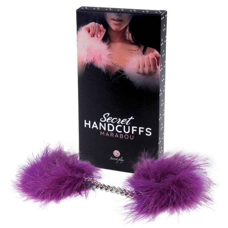 SECRETPLAY - PURPLE MARABOU HANDCUFFS thumb 2