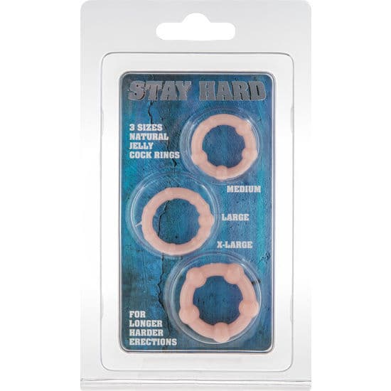SEVEN CREATIONS - SET OF THREE SKIN PENIS RINGS thumb 2