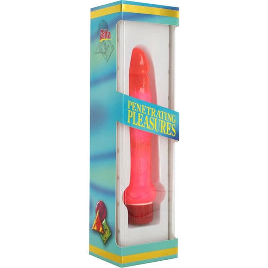 SEVEN CREATIONS - JELLY THIN PINK ANAL VIBRATOR thumb 2