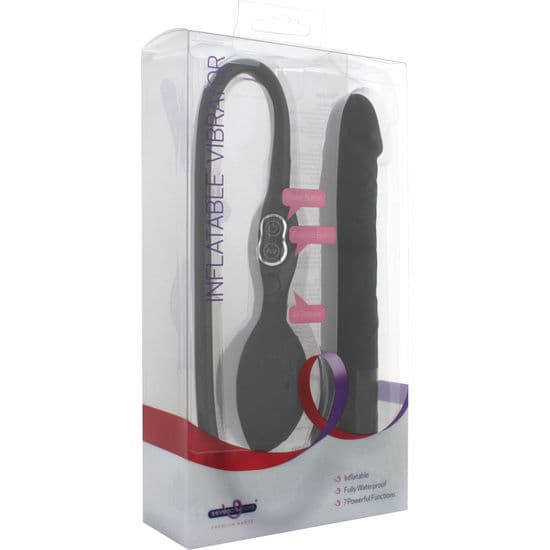 SEVEN CREATIONS - BLACK INFLATABLE VIBRATOR thumb 2