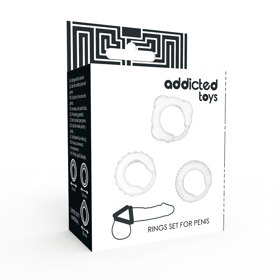 ADDICTED TOYS - C-RING SET CLEAR thumb 4