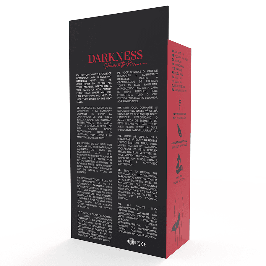DARKNESS - SILICONE ANAL PLUG WITH WHITE TAIL thumb 4