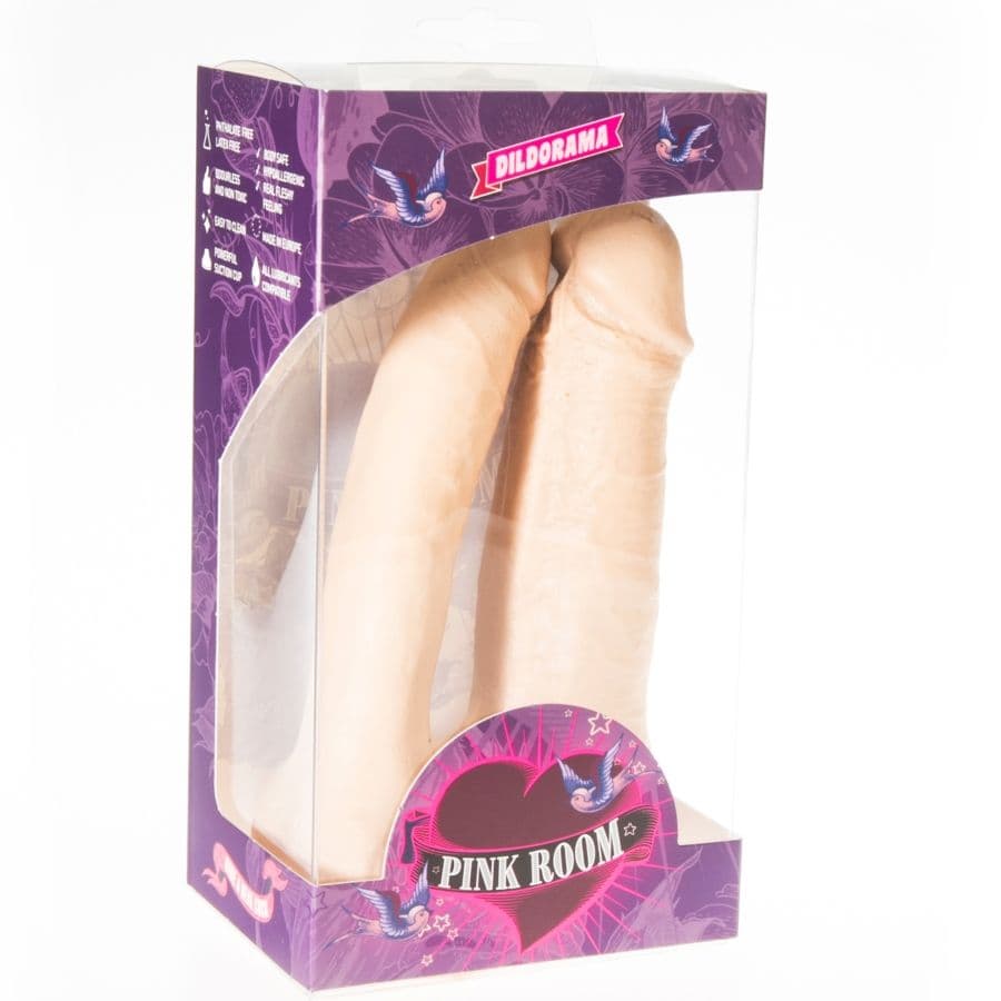 PINK ROOM - ARTHUS REALISTIC DOUBLE DILDO FLESH 17CM/15.5CM thumb 2