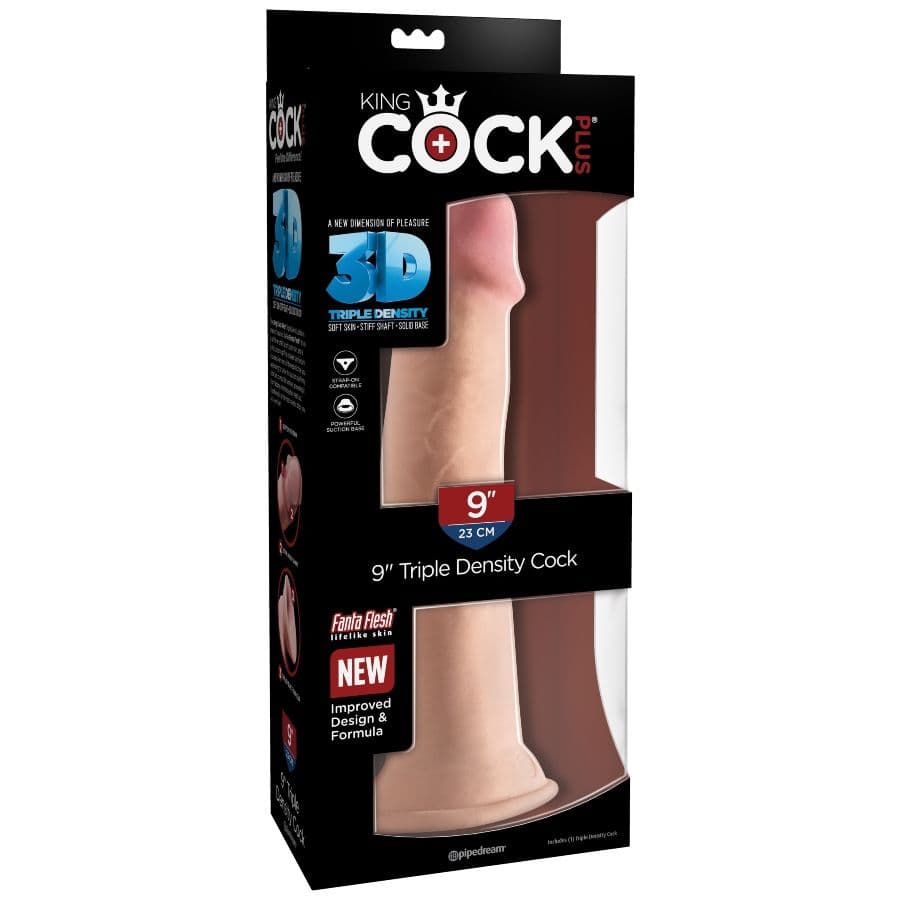KING COCK - TRIPLE DENSITY DILDO 23 CM thumb 6