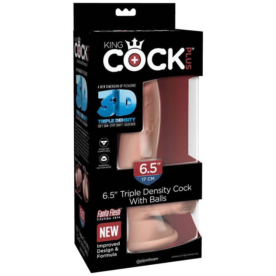 KING COCK - TRIPLE DENSITY DILDO 14 CM thumb 7