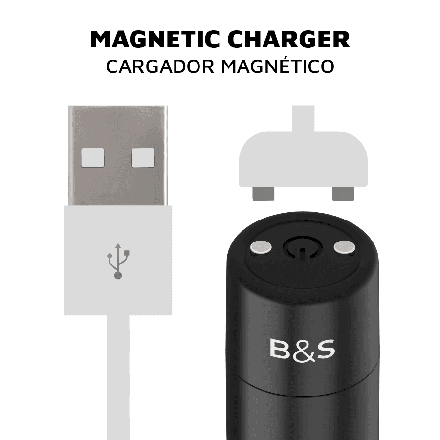 BLACK&SILVER - KERNEX 2 BLACK VIBRATING MAGNETIC BULLET thumb 4